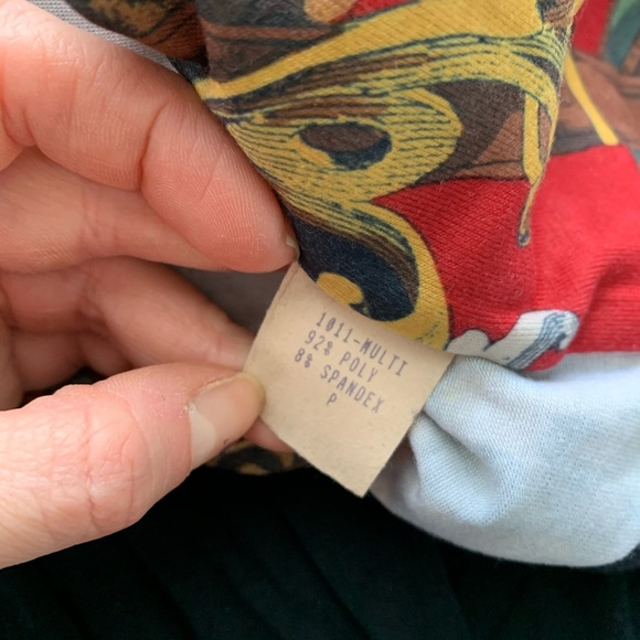 Equestrian Ropes & Links Print V-Neck Tank NWT - Picture 6 of 7